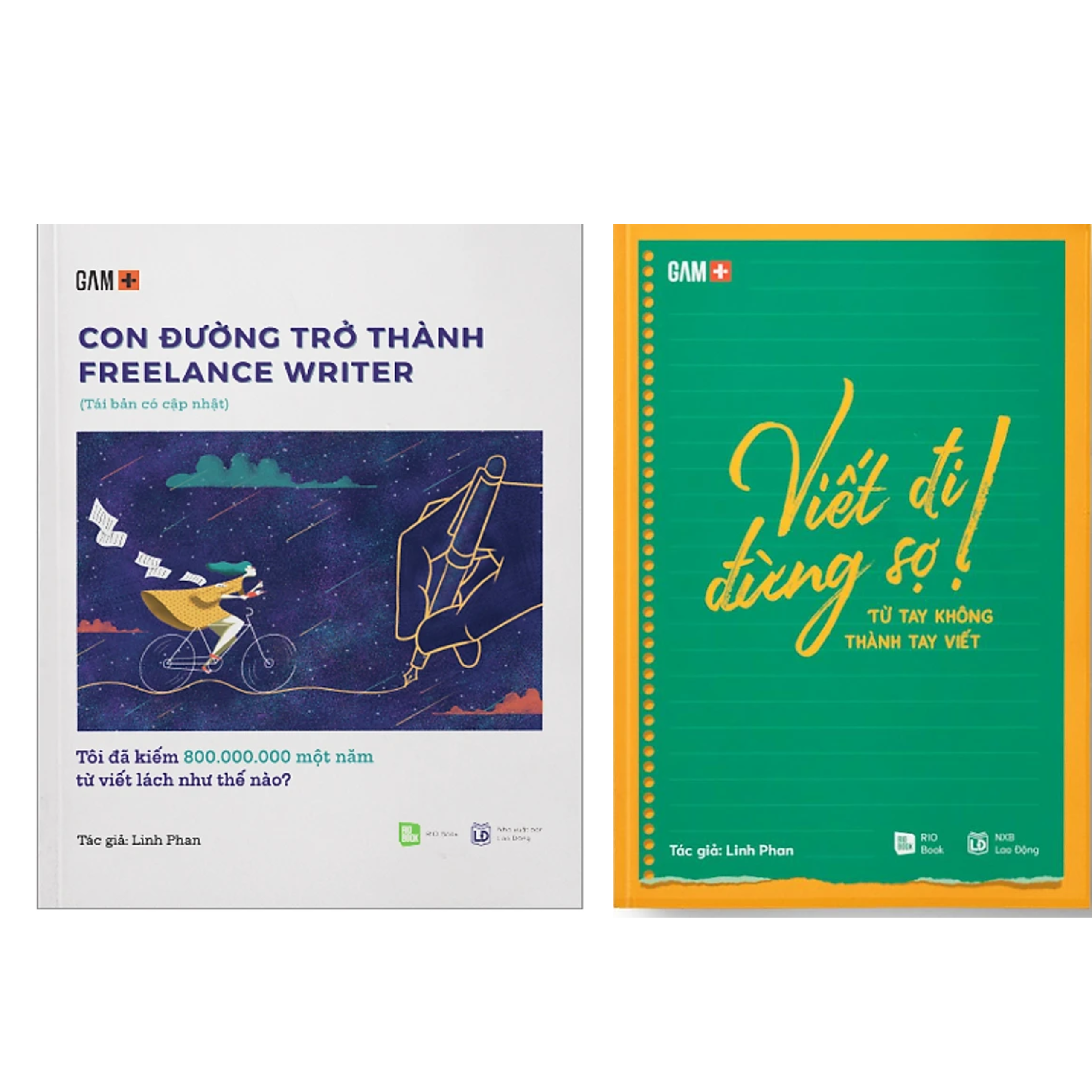 Combo 2Q Sách: Viết Đi Đừng Sợ!  +  Con Đường Trở Thành Freelance Writer