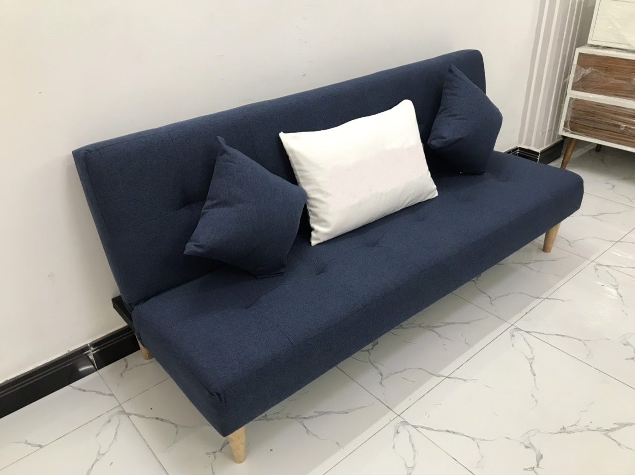 Ghế sofa giường 1m7x90 phòng khách linco09  sofa vải, sofa nệm