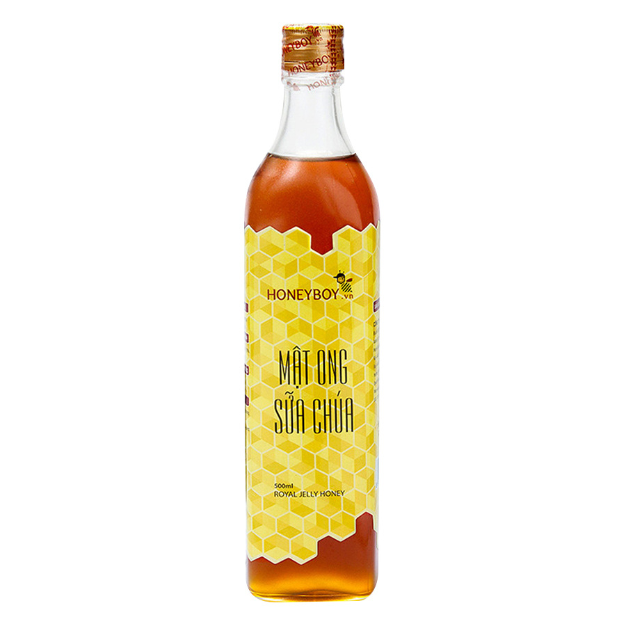 Combo Mật Ong Thiên Nhiên Honeyboy (500ml) + Mật Ong Sữa Chúa Honeyboy (500ml) - Tặng Mật Ong Sữa Chúa Honeyboy (100ml)