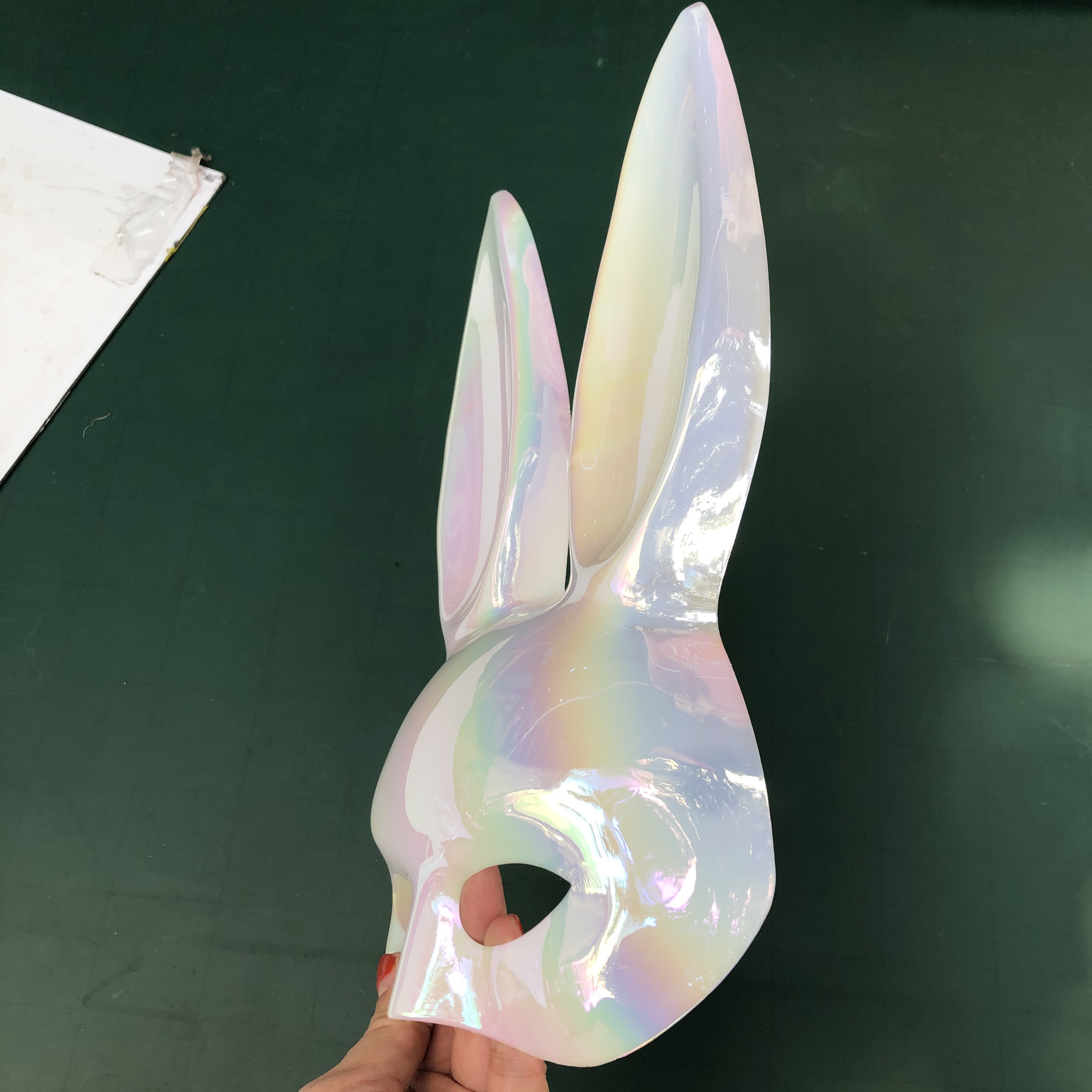 Mặt nạ hóa trang Thỏ Bunny xà cừ tai dài chơi Halloween cho trẻ em và người lớn