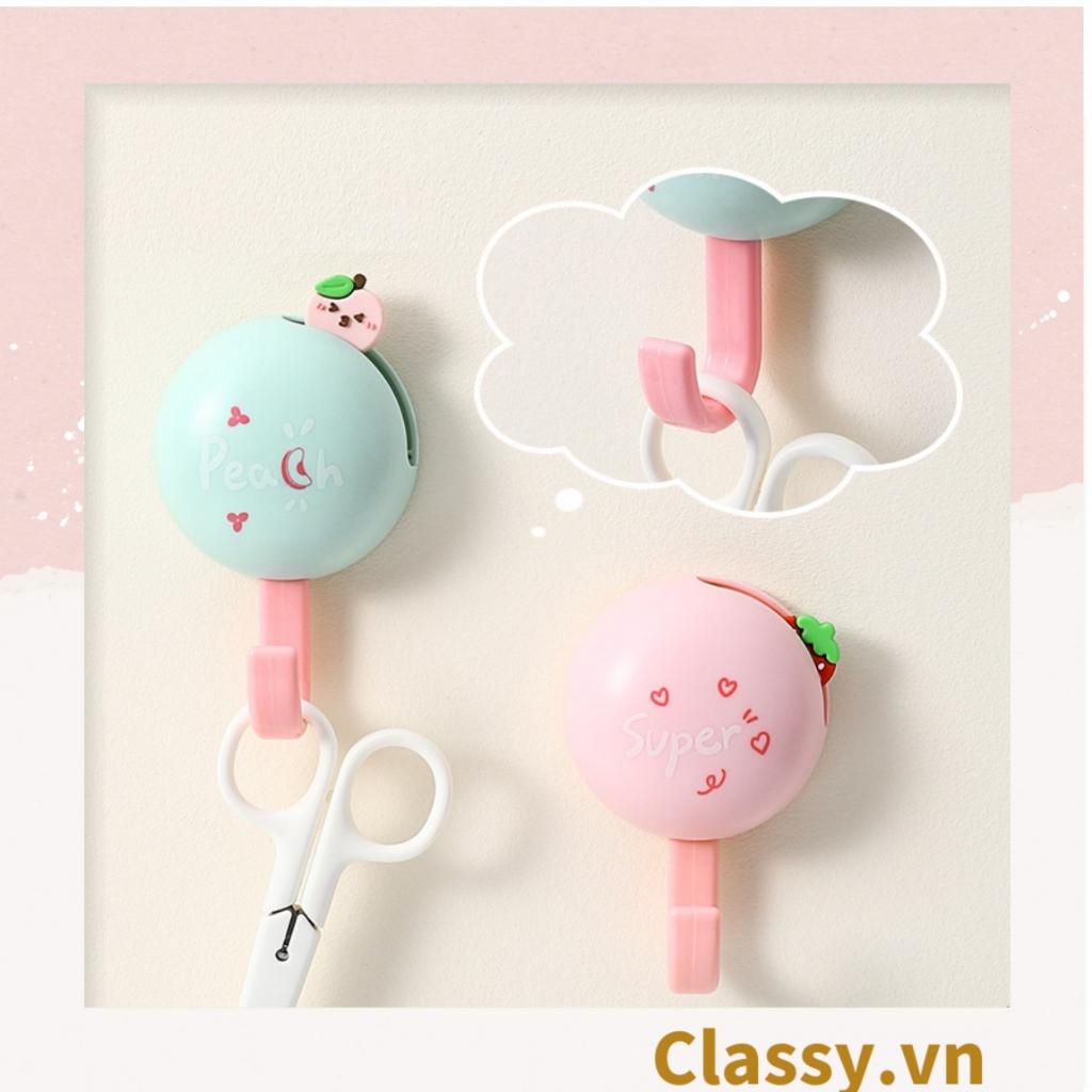 Classy Móc dán tường, móc treo đồ họa tiết dễ thương keo dán 3M chắc chắn, size lớn PK1565
