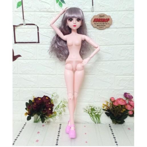 Búp bê BJD - cao 60cm da trắng hồng 18 khớp hàng đẹp tặng kèm giày