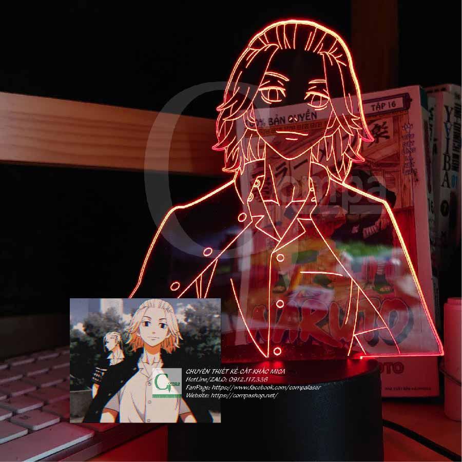 Đèn Ngủ ANIME LED 3D Tokyo Revengers Manjiro Sano Type 02 ATKR0102 16 màu tùy chỉnh