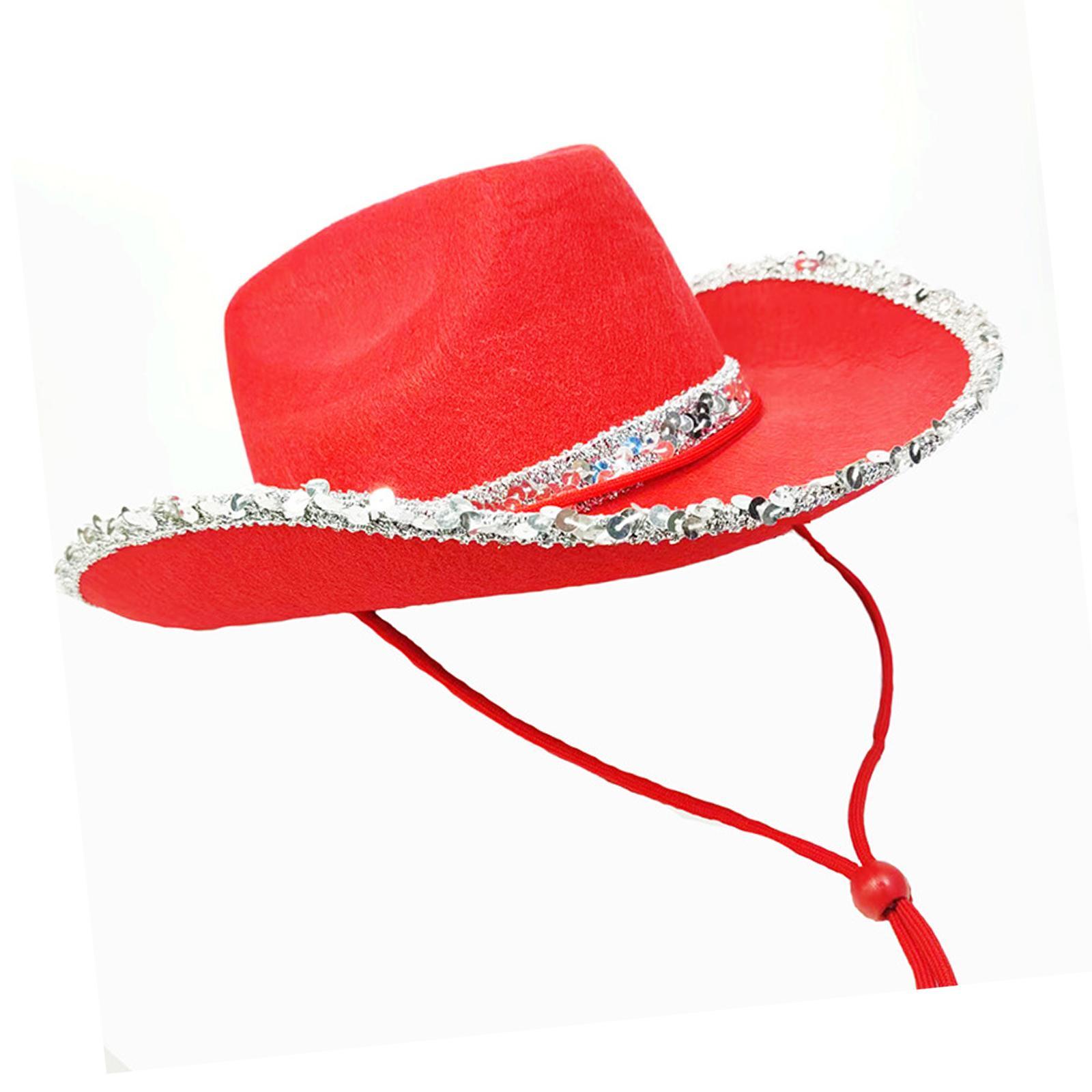 Western Cowboy Hat Fedoras Caps Cowgirl Hat for Summer Outdoor Costumes Accessories