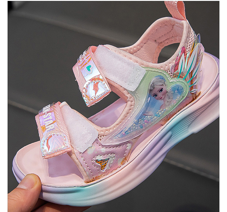 Giày Sandal quai hậu cho bé gái, thể thao siêu nhẹ, êm nhẹ chống trơn  – GSD9009C