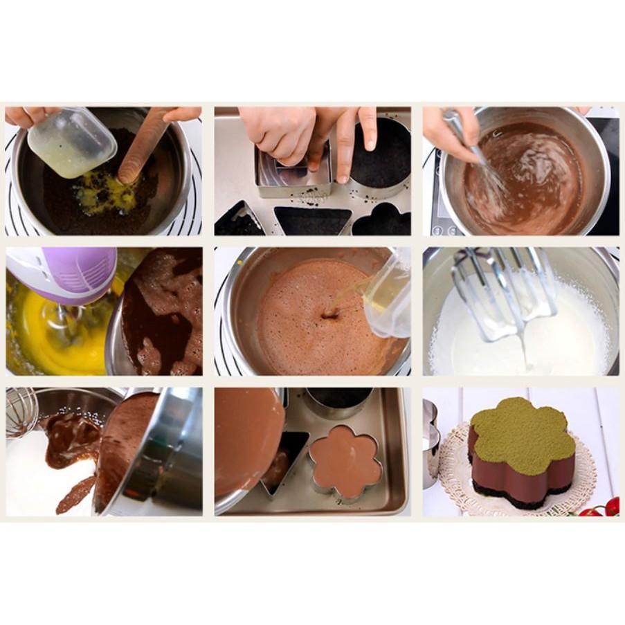 Khuôn Nhấn Tạo Hình Bánh Mousse - Khuôn hoa - Tạo Hình Bánh Xinh Xắn