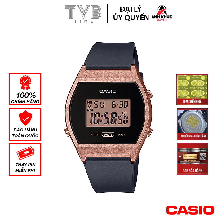 Đồng hồ nữ dây nhựa Casio Standard chính hãng LW-204 Series (35mm)