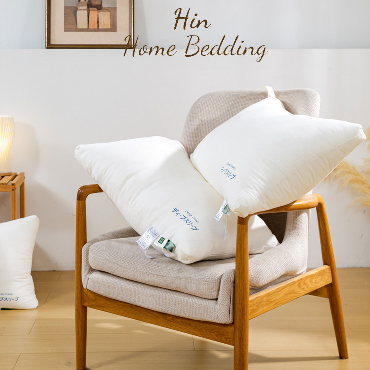 Gối Ngủ Ruột Gối Lông Vũ Nhân Tạo Cao Cấp Gối Nhật Bản Gối Khách Sạn 50x70cm Hin Home Bedding