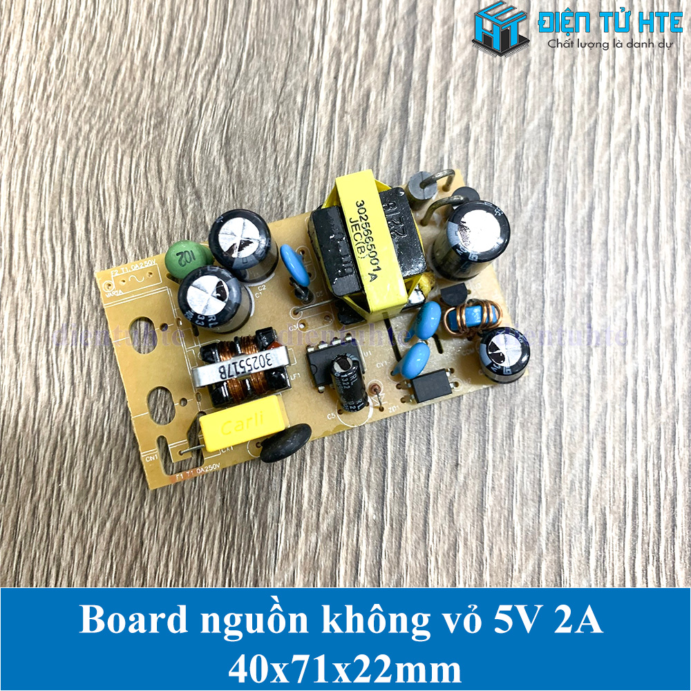 Board nguồn không vỏ 5V 2A 40x71x22mm New