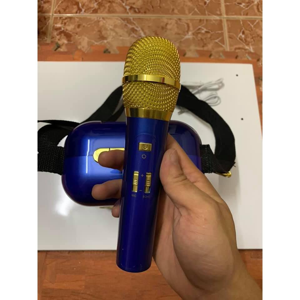Loa bluetooth ys-a20 nghe nhạc hát karaoke có kèm míc hát không dây