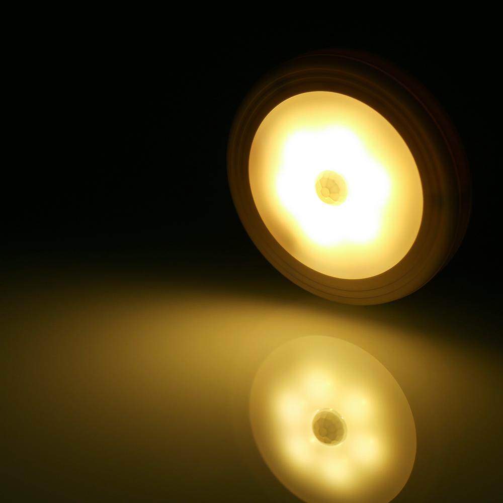 Đèn LED cảm biến chuyển động bằng tia hồng ngoại 6 LED tích hợp ánh sáng nhẹ không chói chạy bằng pin