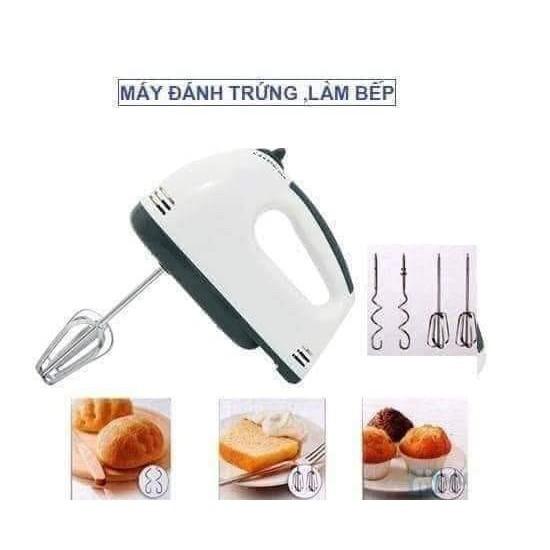 Máy Đánh Trứng Mini Cầm Tay Đa Năng 7 Tốc Độ Công Suất Lớn