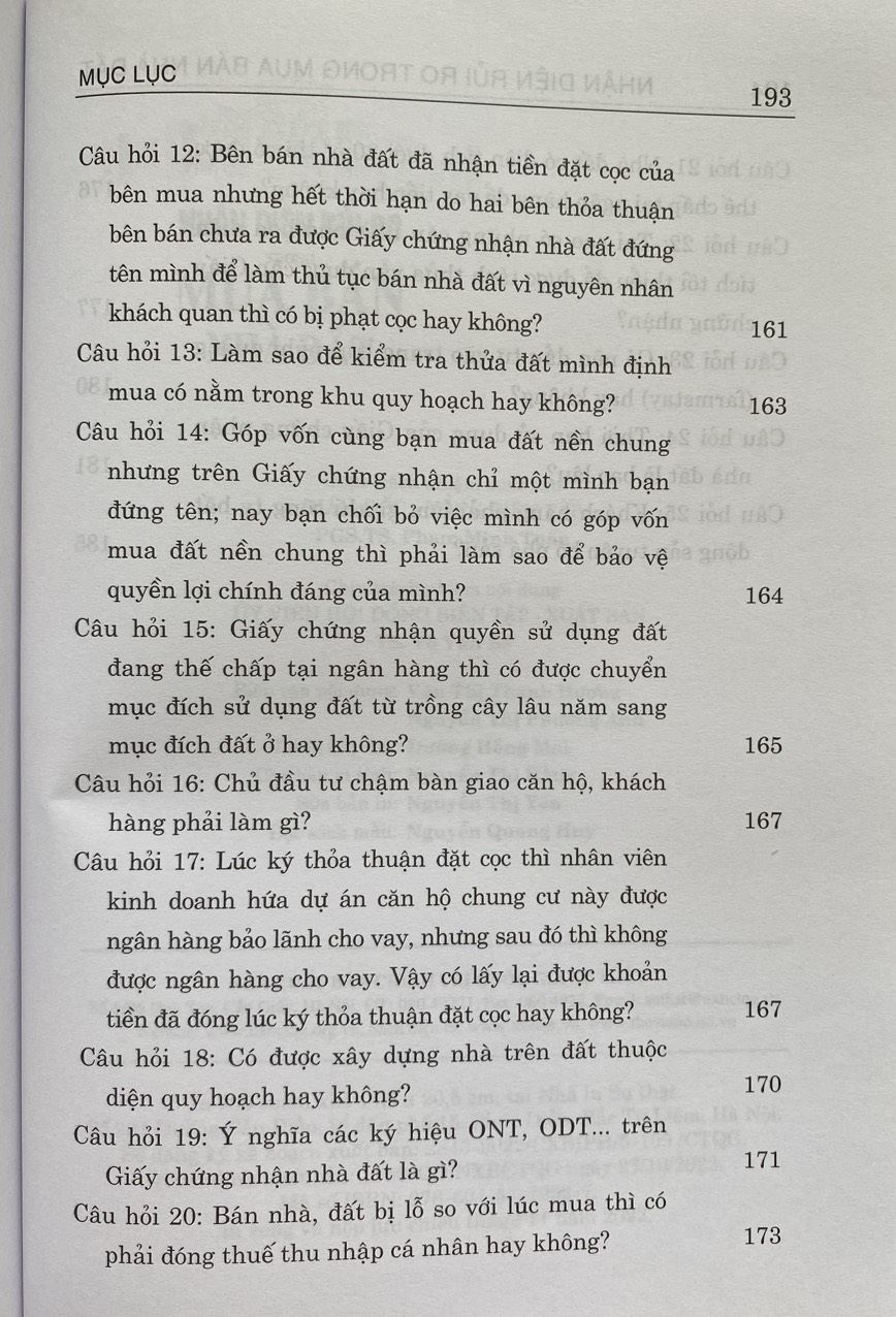 Nhận diện rủi ro trong mua bán nhà đất (Tái bản lần thứ nhất, có sửa chữa, bổ sung)