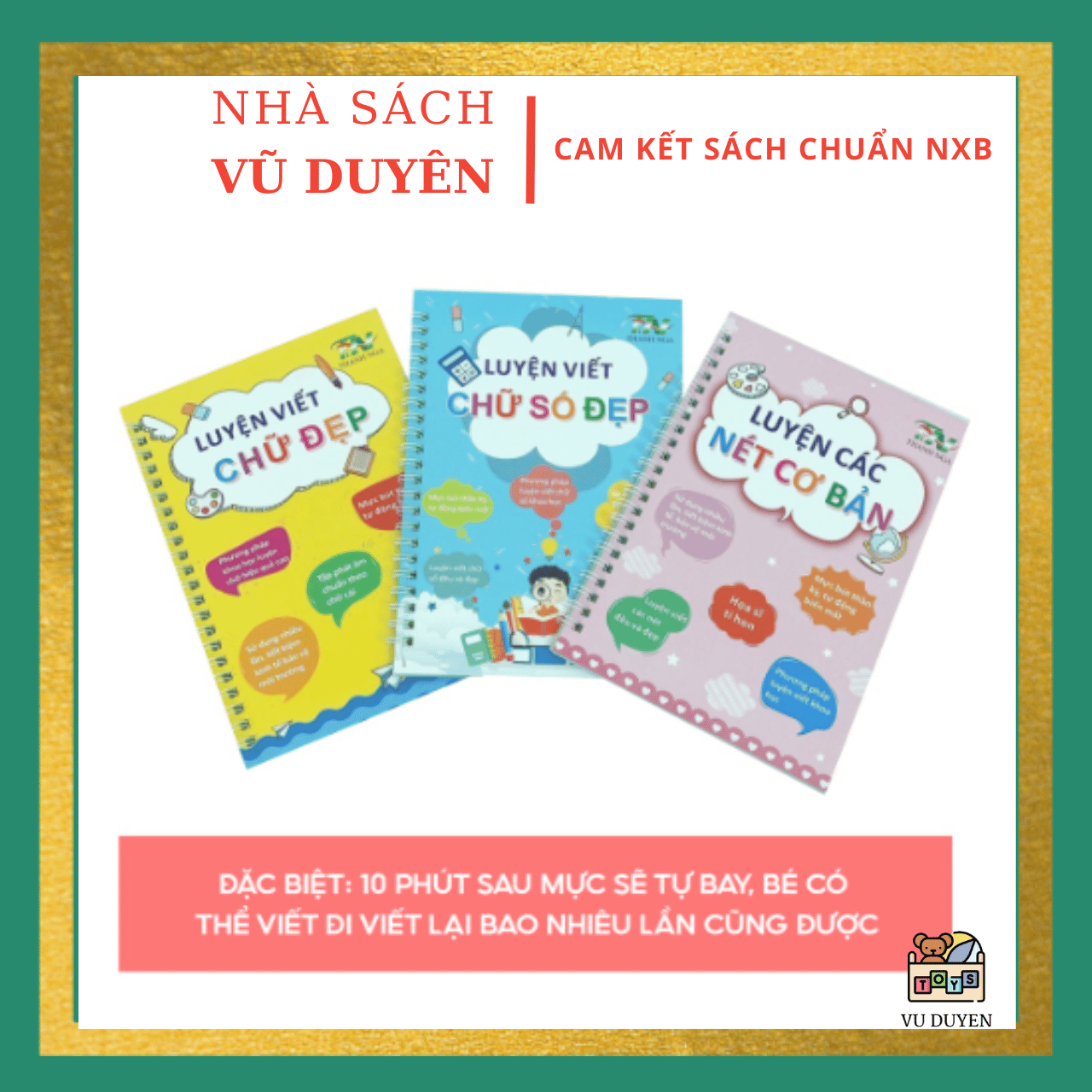 Sách - Bộ 3 vở tập viết tự xóa thần kì Thanh Nga - Hành trang cho bé vào lớp 1