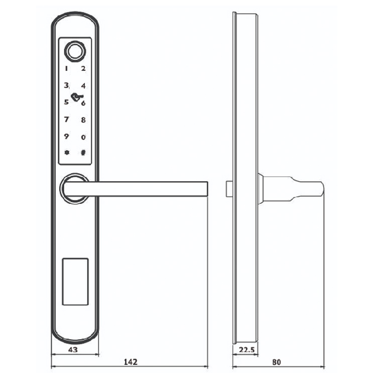 Khóa vân tay Krass K210-SS