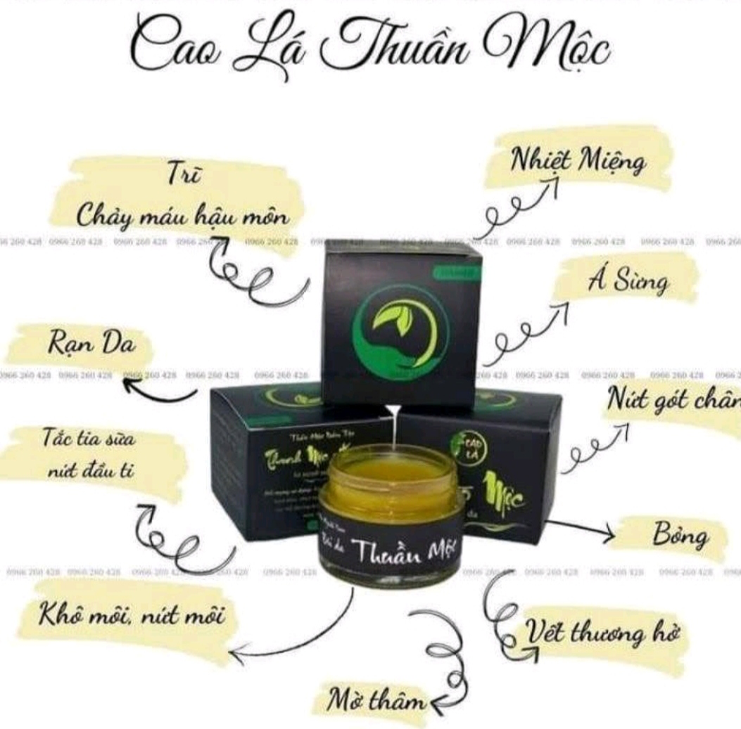 Combo kem bôi da thuần mộc &amp; cao lá trị rạn nứt nẻ da Thanh Mộc Hương 50g