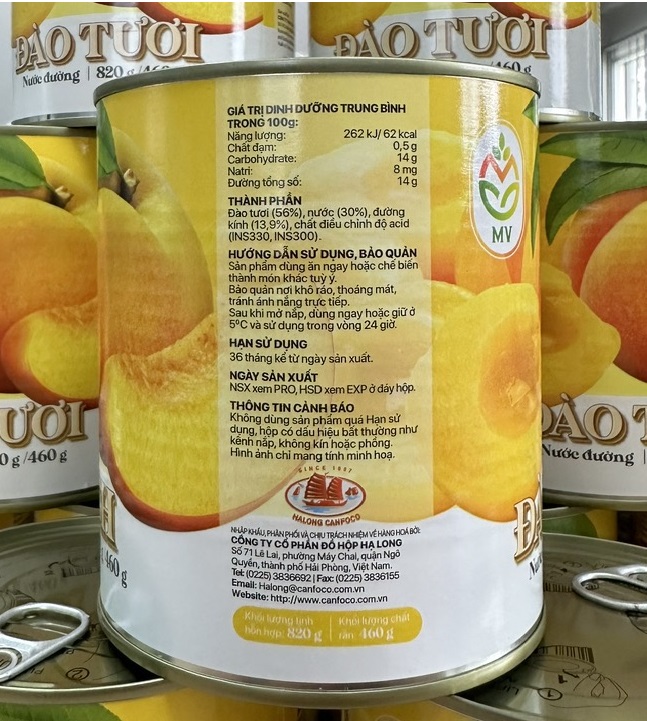 ĐÀO NGÂM NƯỚC ĐƯỜNG MV 820GR (Hàng luôn có sẵn, date mới)