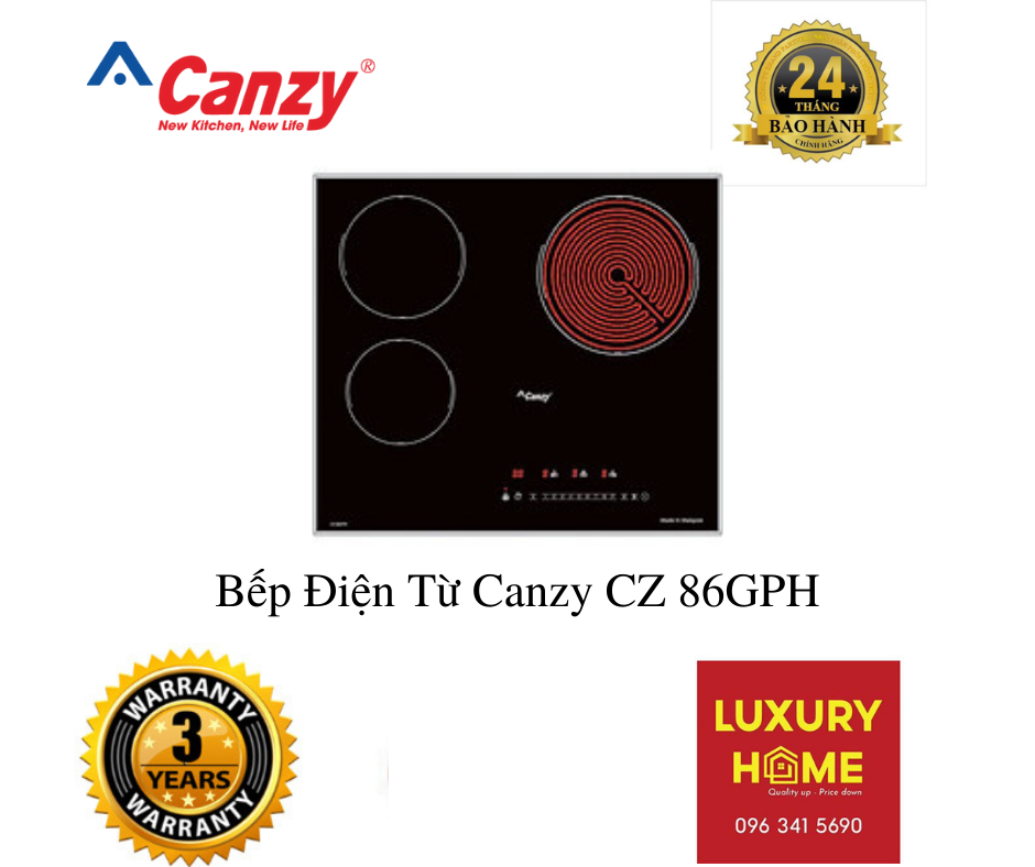 Bếp Điện Từ Canzy CZ 86GPH xuất xứ Malaysia hàng chính hãng