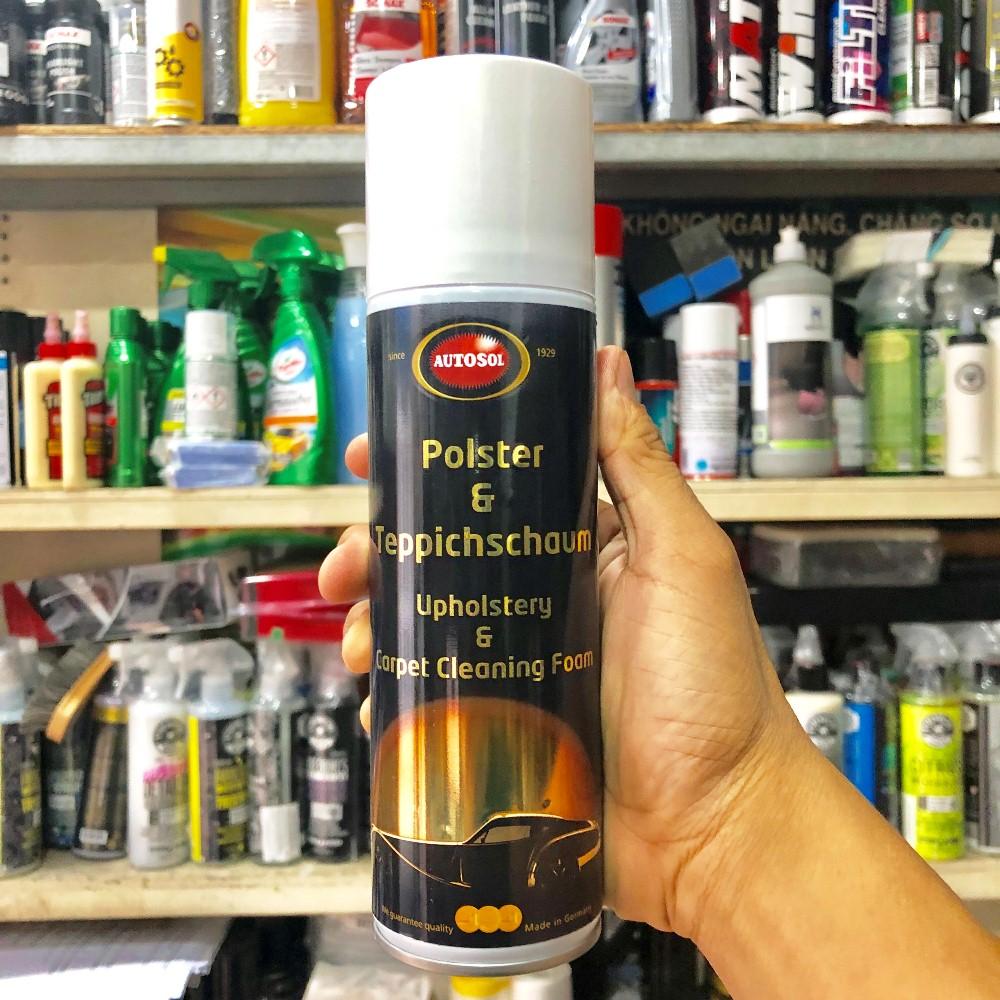 DUNG DỊCH VỆ SINH GHẾ DA, GHẾ NỈ, NỘI THẤT, VẢI,.. DẠNG BỌT TỪ ĐỨC AUTOSOL UPHOLSTERY AND CARPET CLEANING FOAM #0731 300ML