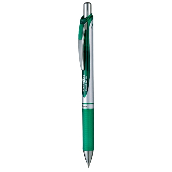 Bút Bi Nước Bấm 0.7mm Pentel BL77-D - Xanh Lá