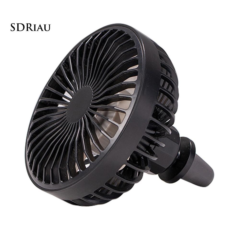 Quạt Làm Mát Xoay 360 Độ Có Đèn Led Cho Xe Hơi