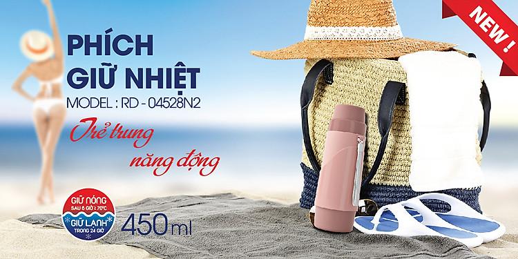 Phích Giữ Nhiệt 0.45L Model: RD 04528N2 Rạng Đông