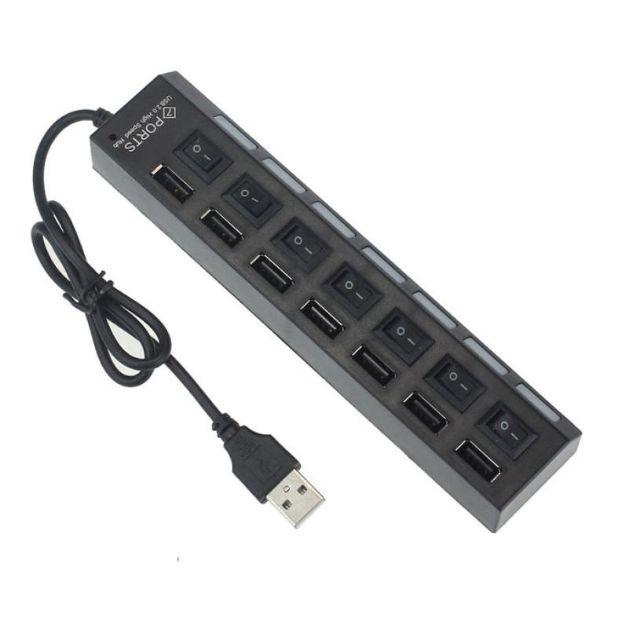 Bộ chia USB 2.0 ra 7 cổng - Hub USB 2.0 chất lượng tốt (có led cao cấp )