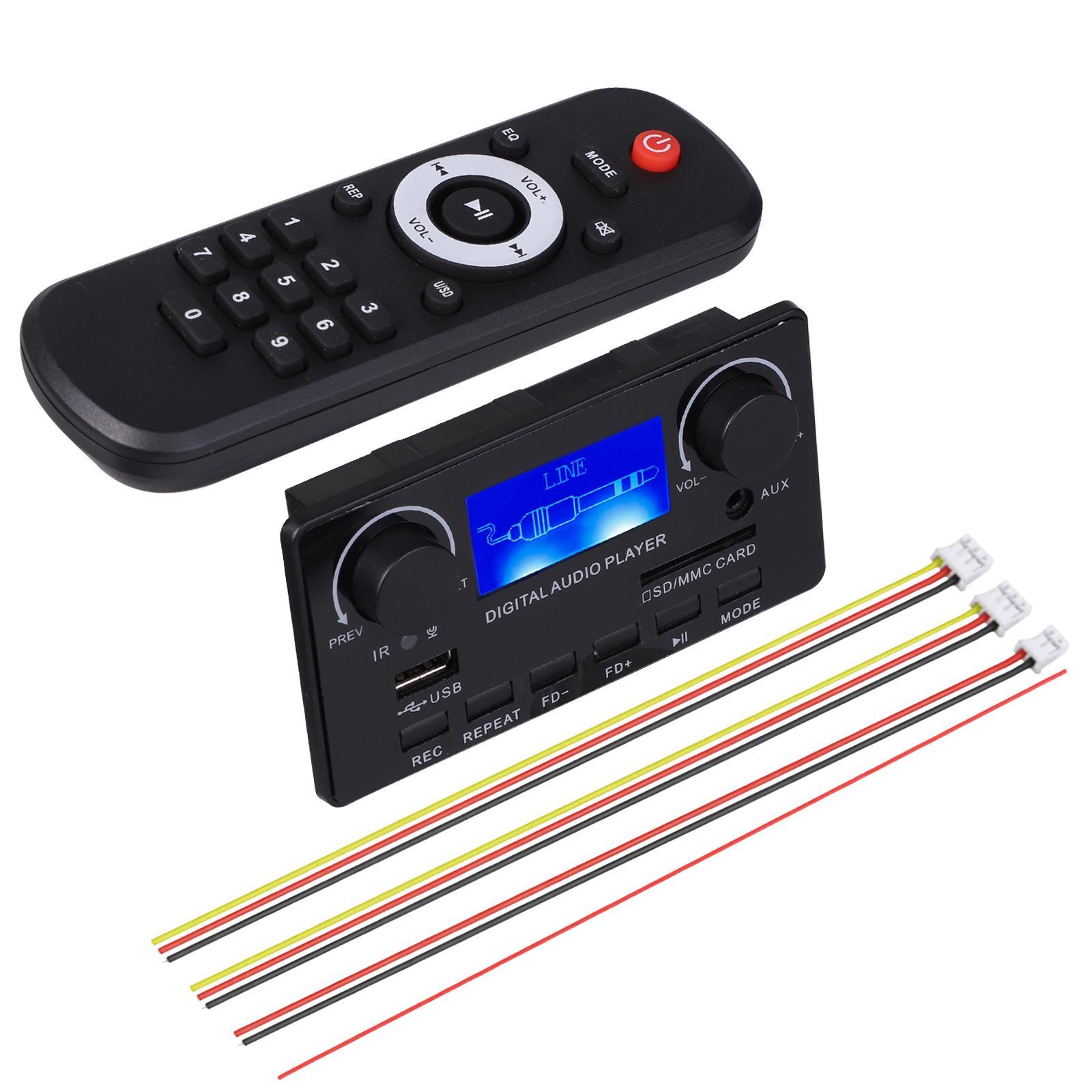 MP3 Player decrypt Auto Wireless Audio Module Support USB AUX Stereo