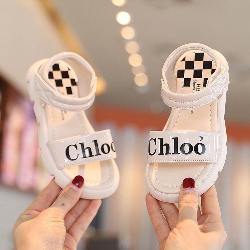 Sandal CHLOO họa tiết caro phong cách thời trang cá tính êm chân chống trơn trượt