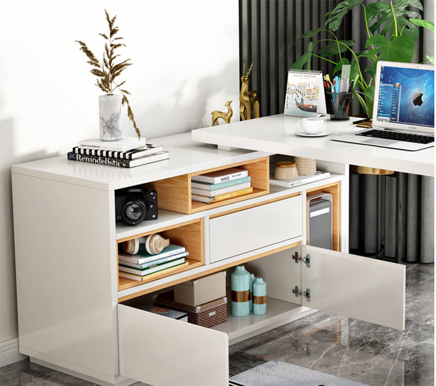 Bàn làm việc cá nhân gỗ kiểu dáng nhỏ gọn