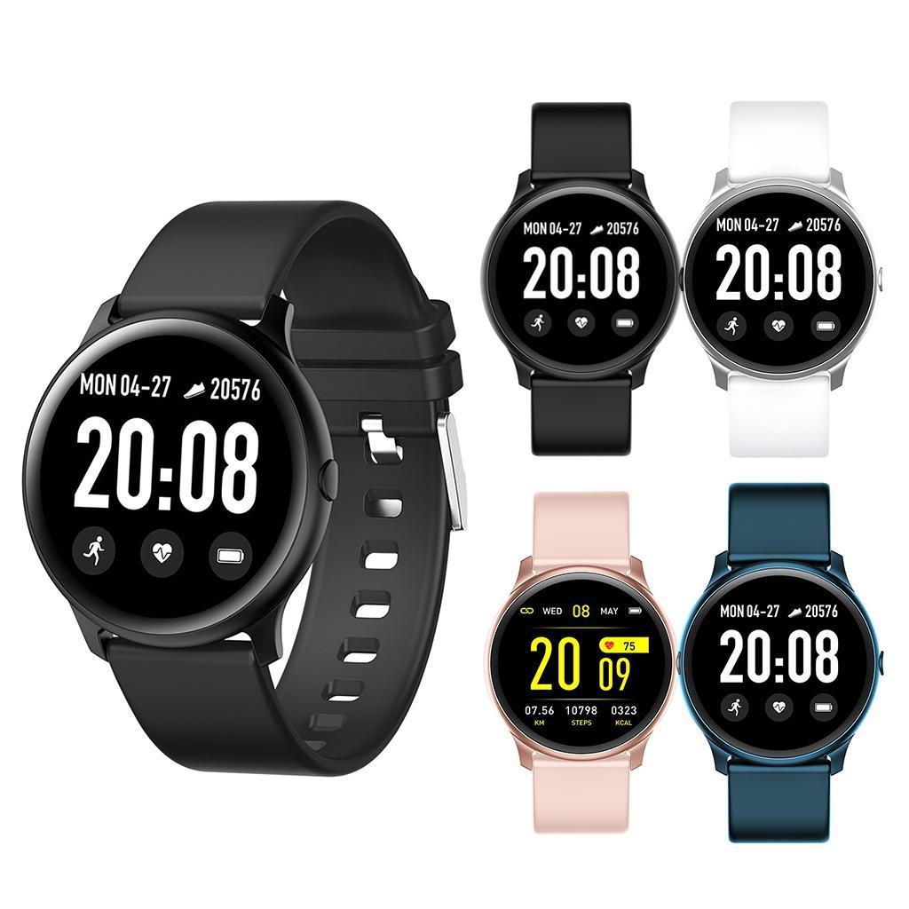 Bluetooth Smart Watch Heart Rate Blood Sport Fitness Tracker Bracelet Black