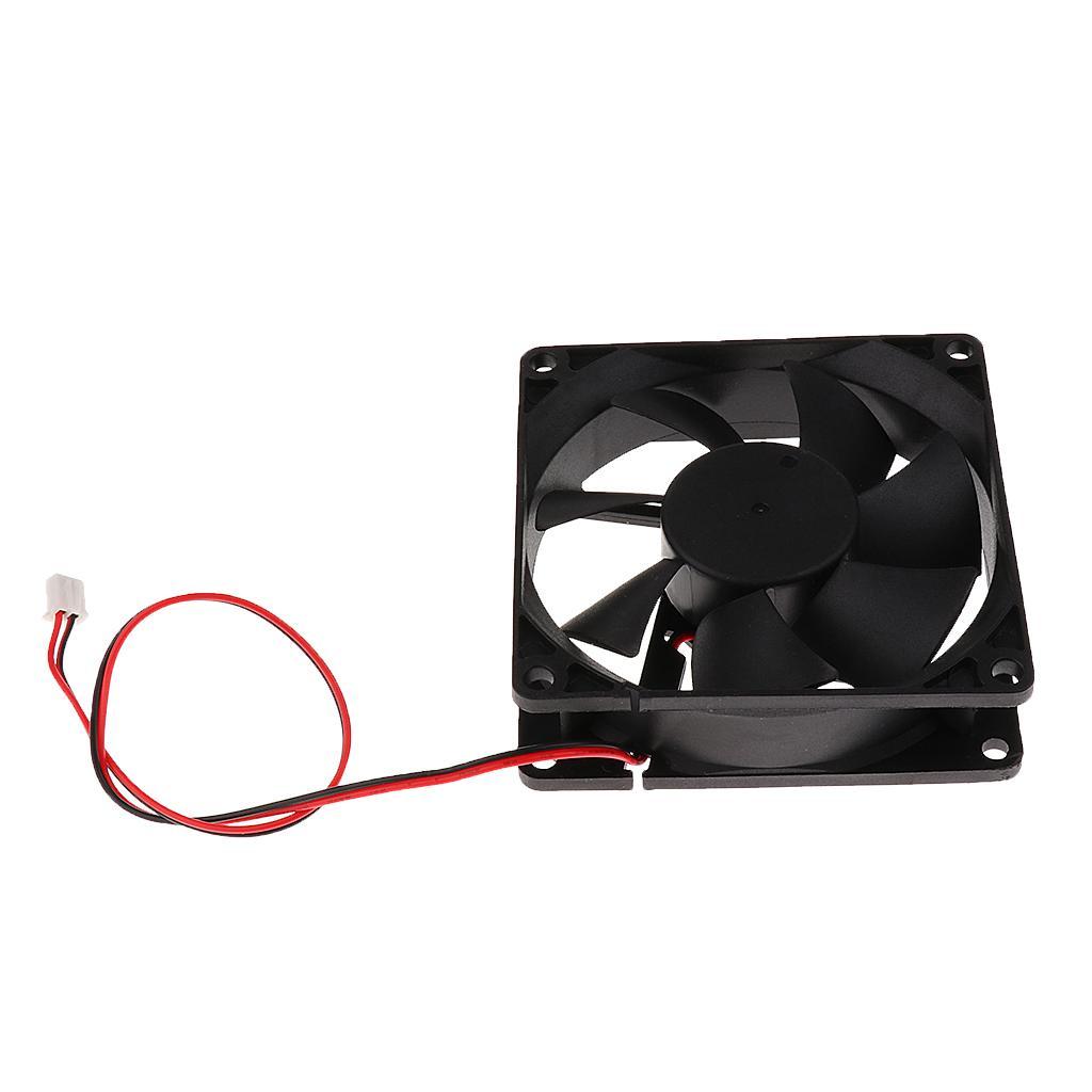 2Pack 80mm Case Fan 12V DC PC CPU Computer Cooling Fan 2Wire 2Pin 8025