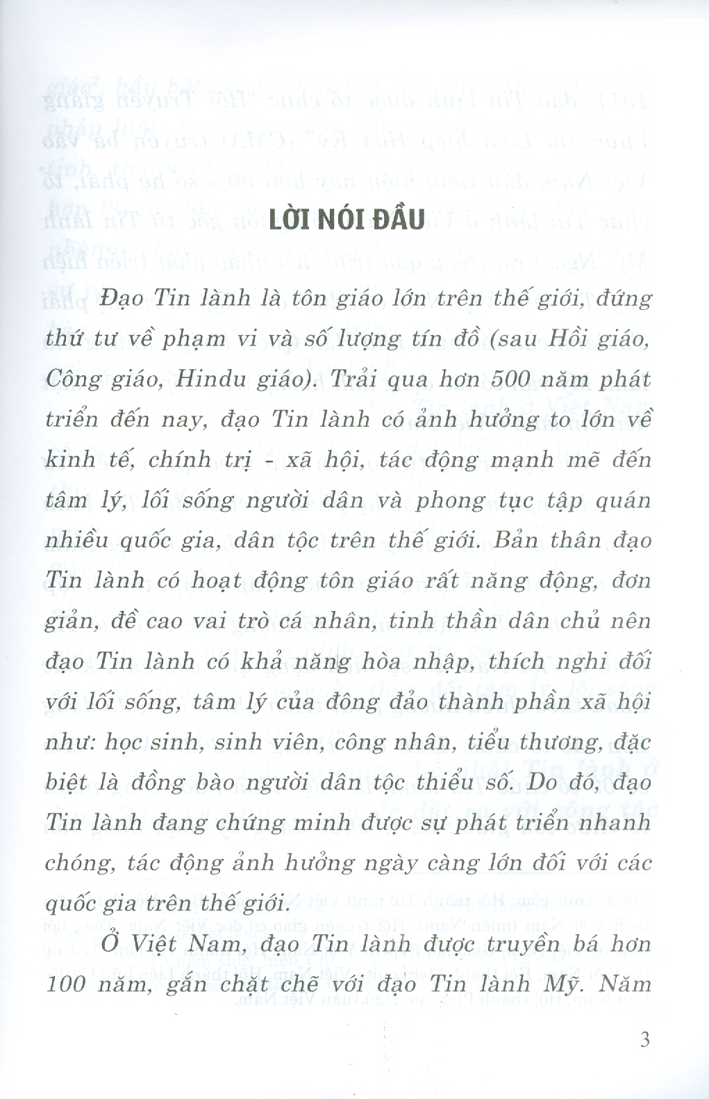 Các Tổ Chức, Hệ Phái Tin Lành Ở Việt Nam Và Những Vấn Đề Đặt Ra Với Công Tác An Ninh