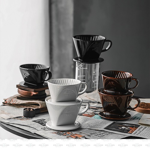 Phểu drip hình quạy 3 lổ Kalita 102 101 chính hãng