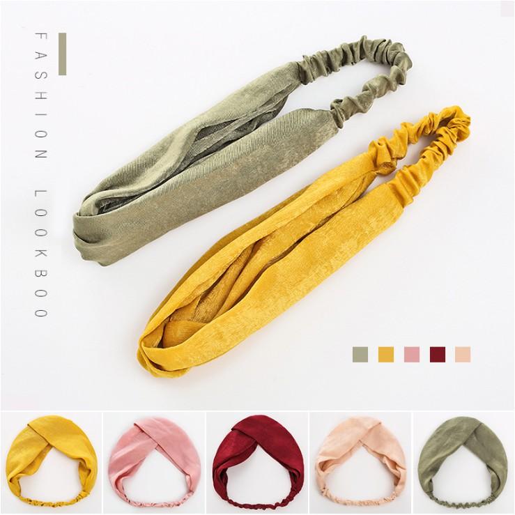 Băng Đô Turban Mềm Mịn Thời Trang Hàn Quốc . Hàng Loại Đẹp.
