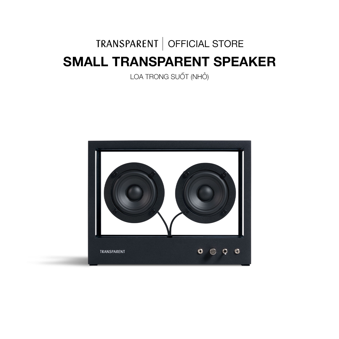 Loa Trong Suốt - Small Transparent Speaker - Nhỏ - Màu Đen - Hàng Chính Hãng