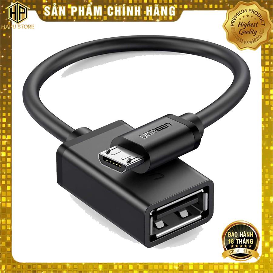 Cáp Micro USB 2.0 OTG Ugreen 10396 đen chính hãng - Hàng Chính Hãng