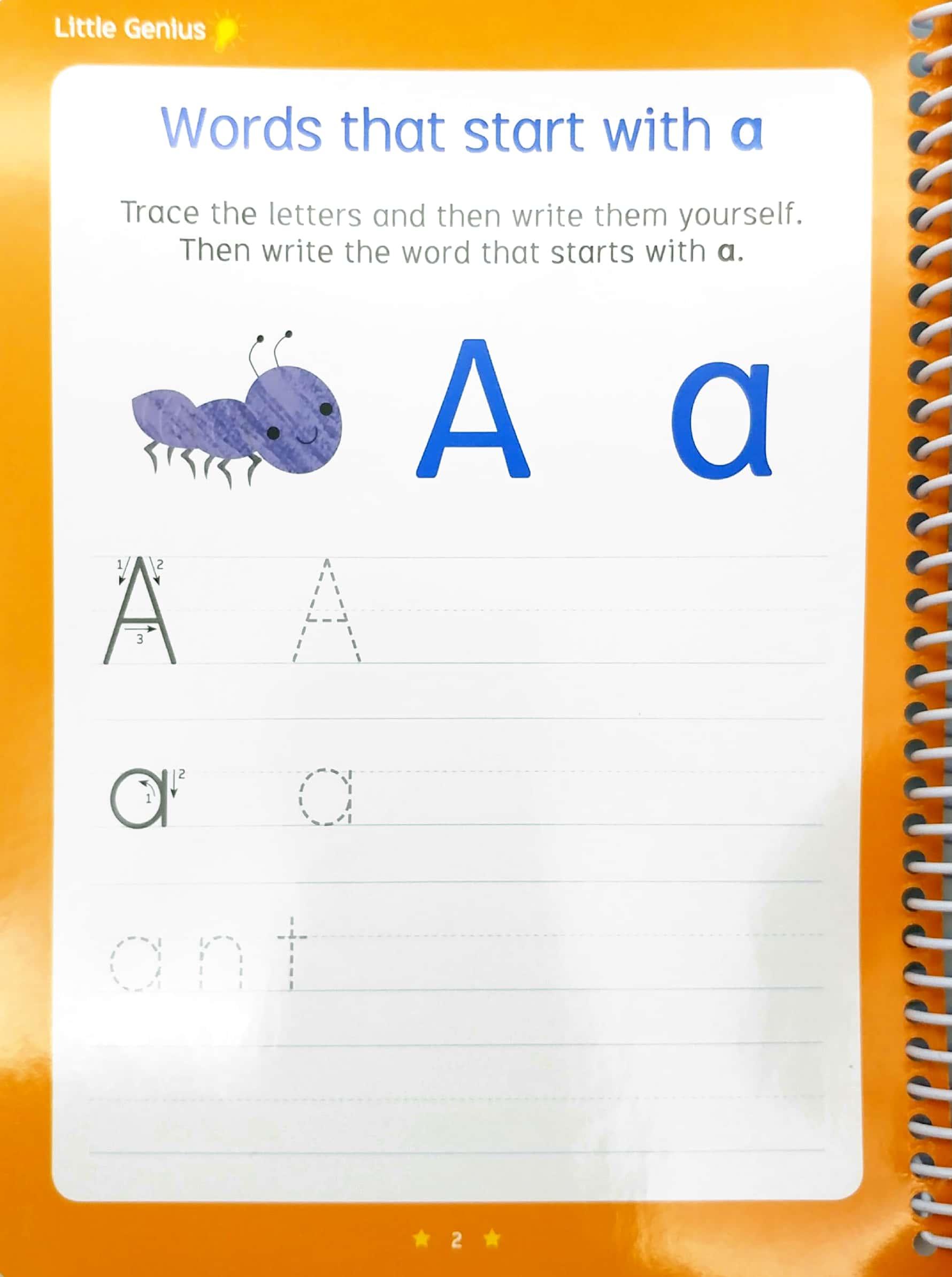 Little Genius Write And Wipe Bind Up - First Words