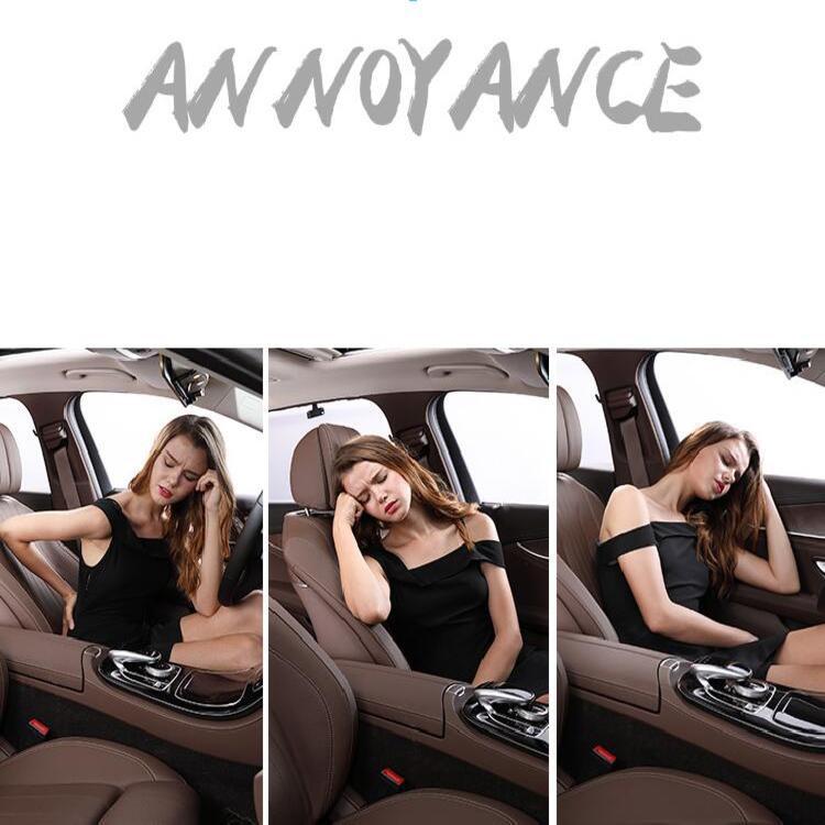 Gối Tựa Đầu Chất Liệu Cao Su Non Cao Cấp Dùng Trên Xe Hơi, Ô Tô - Mã A01: Màu Đen, Ghi, Kem