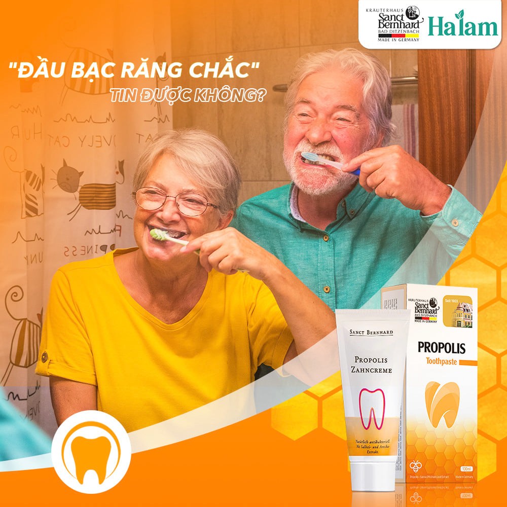 Kem đánh răng Propolis Zahncreme giúp chống viêm, kháng khuẩn, làm sạch răng miệng và mang lại hơi thở thơm mát, phòng ngừa sâu răng