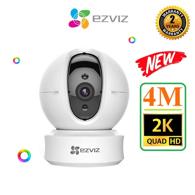 Camera Wifi Ezviz C6CN 4M 2K Xoay 4 chiều, Tích hợp AI, chống ngược sáng WDR, đàm thoại 2 chiều - Hàng chính hãng