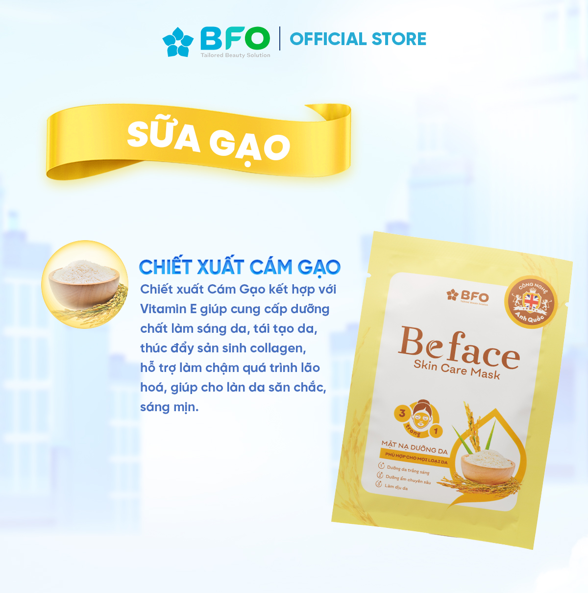 Combo 3 Mặt Nạ Dưỡng Da Beface