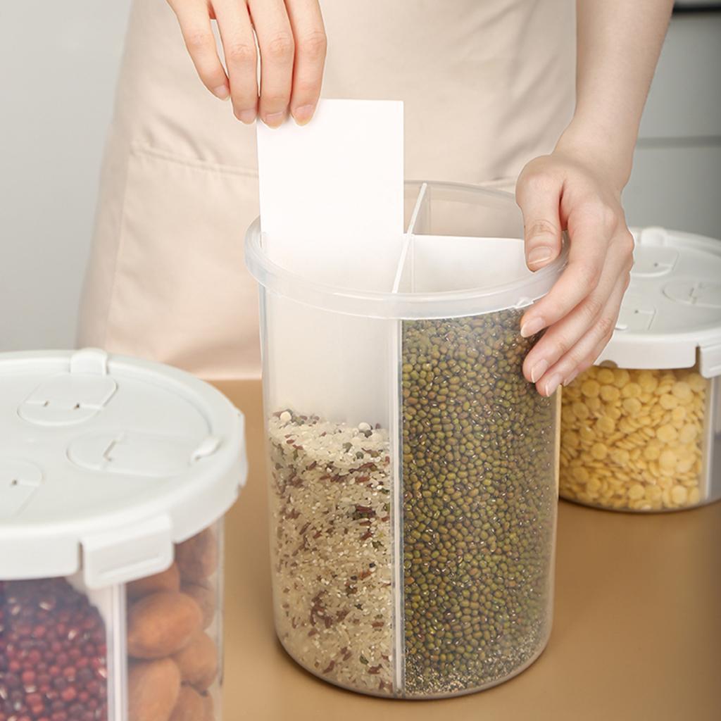 2x Multifunction Coffee Bean Container Cereal Container for Rice Sugar Can