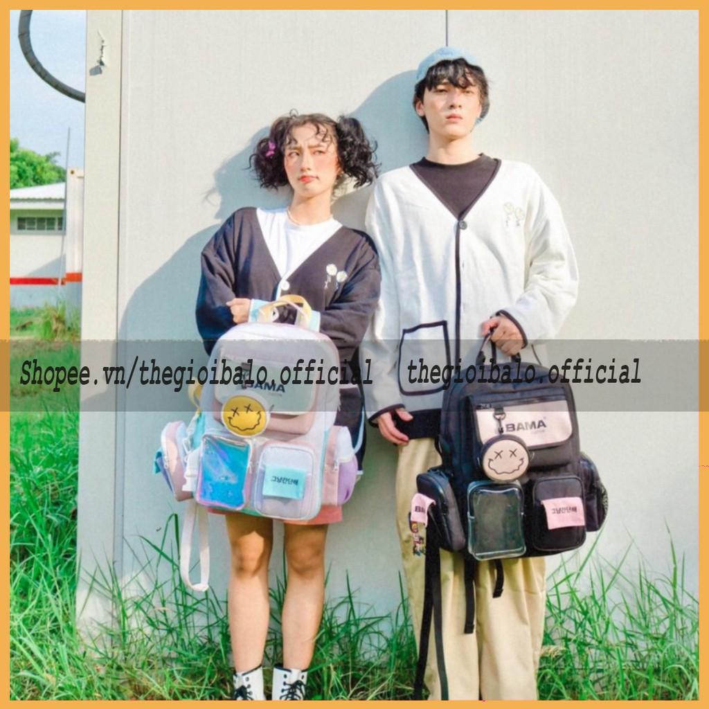 Balo cặp ulzzang basic nam nữ thời trang đi học đi chơi du lịch giá rẻ đựng vừa laptop canvas BAMA | thegioibalo