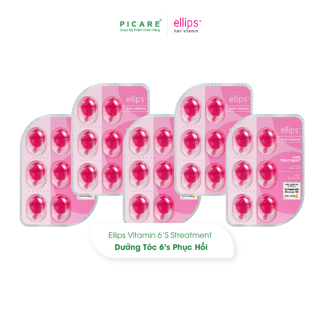 Viên Serum Dưỡng Tóc Ellips Hair Vitamin Giúp Phục Hồi Tóc, Nuôi Dưỡng Tóc Óng Mượt - Hair Repair