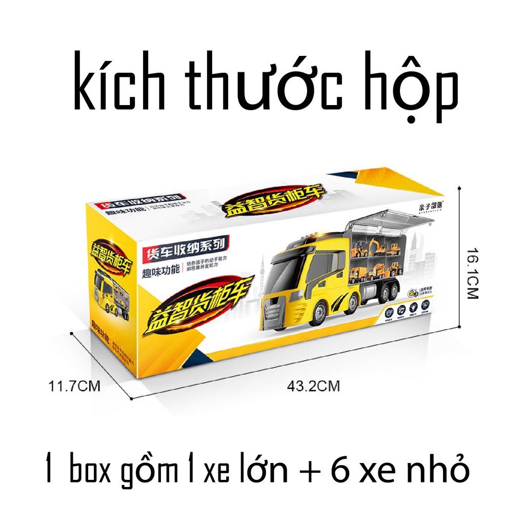 Đồ chơi xe oto cảnh sát cứu hỏa lính đặc công cho bé kèm theo 6 xe nhỏ có nhạc hàng có sẵn