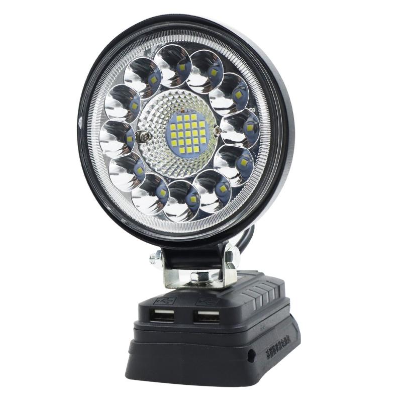 4 Inch Xe Ô Tô LED Đèn Làm Việc Điện Đèn Pin Đèn Di Động Để Bàn Nguồn Điện USB Bank Cho Bosch 18V pin Li-Ion BAT618