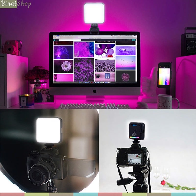 Luxceo W64 RGB - Đèn LED Hỗ Trợ 20 Hiệu Ứng Cho Quay Phim, Chụp Hình- Hàng chính hãng