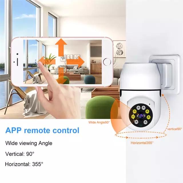 (Lỗi 1 đổi 1) Camera thiết kế độc đáo tích hợp chui điện,FHD1080p,quay đêm có màu, đàm thoại 2 chiều,quay đêm có màu - Hàng chính hãng