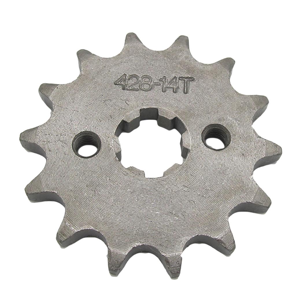 14T 428 Chain/Pitch Front Sprocket Cog Pit/Trail/Dirt bike ATV Quad 17mm